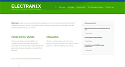 Desktop Screenshot of electranix.com