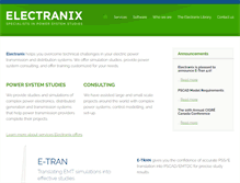 Tablet Screenshot of electranix.com